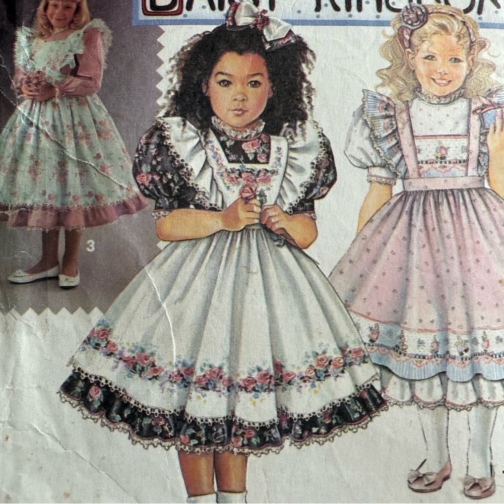 Simplicity 8318 Vintage 1980’s Daisy Kingdom Girl Dress Sew Pattern Size 5 - 6X - Picture 2 of 15